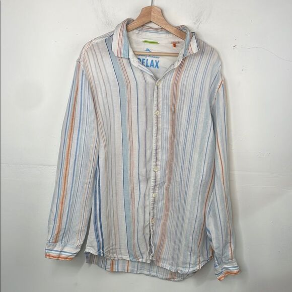 Tommy Bahama Relax Linen Button Down Shirt size Large - Picture 1 of 12